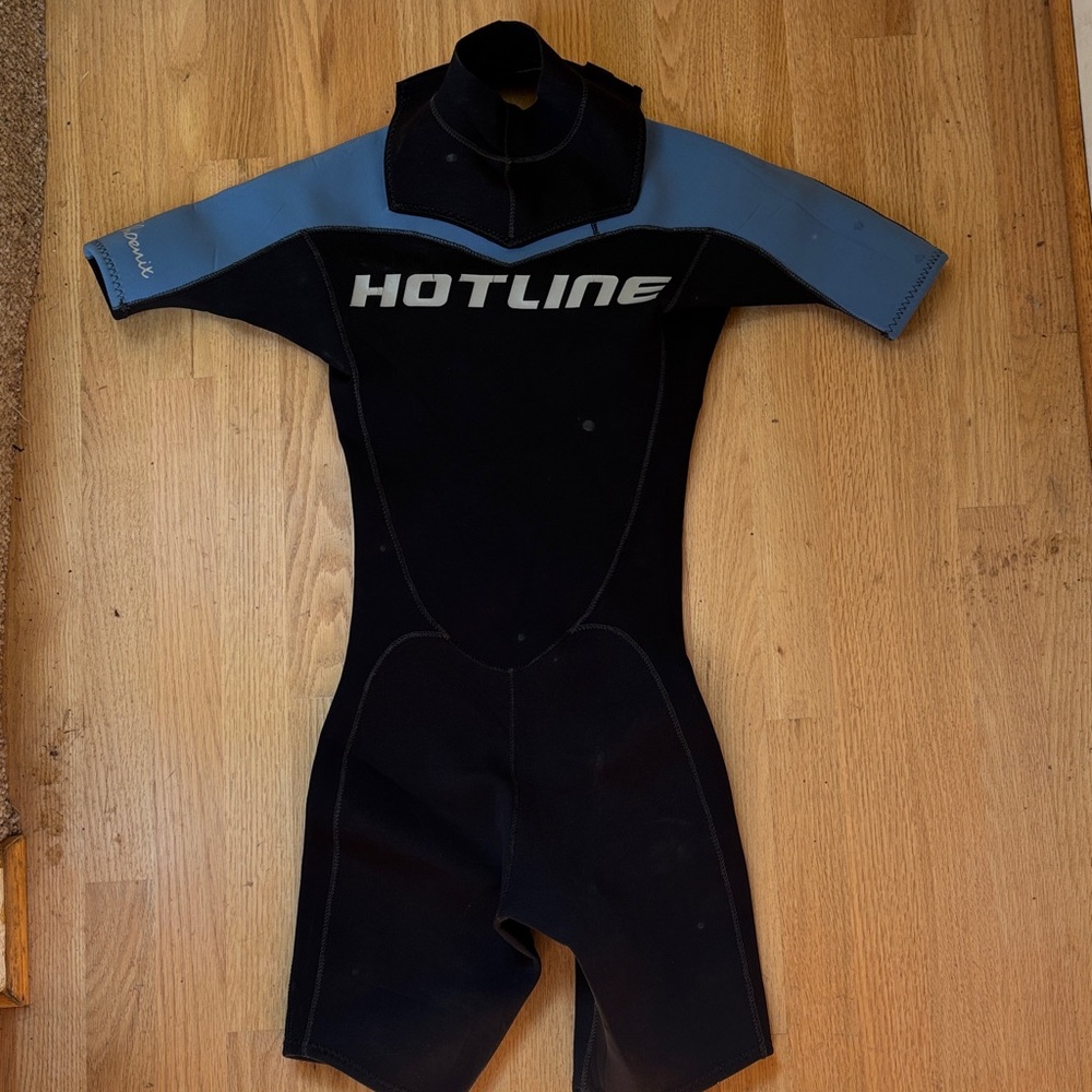 Hotline Shorty Half Sleeve Wetsuit with chest zip. W8 - Picture 5 of 8